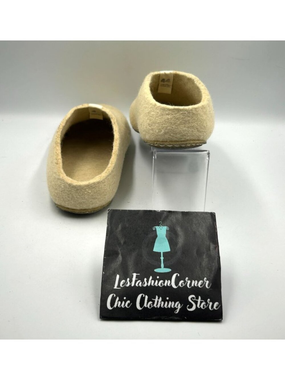 Baabuk Men's Vainilla Wool Felted Mel Slip-On Slippers Size 11 (44) 3298 - Picture 3 of 16